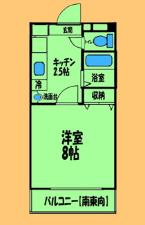【間取り】 | りつのスマイルビル | 間取り図：反転タイプ