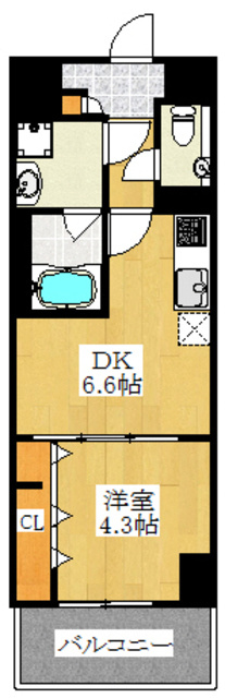 シエル豊島の間取り|南西向きのお部屋です☆