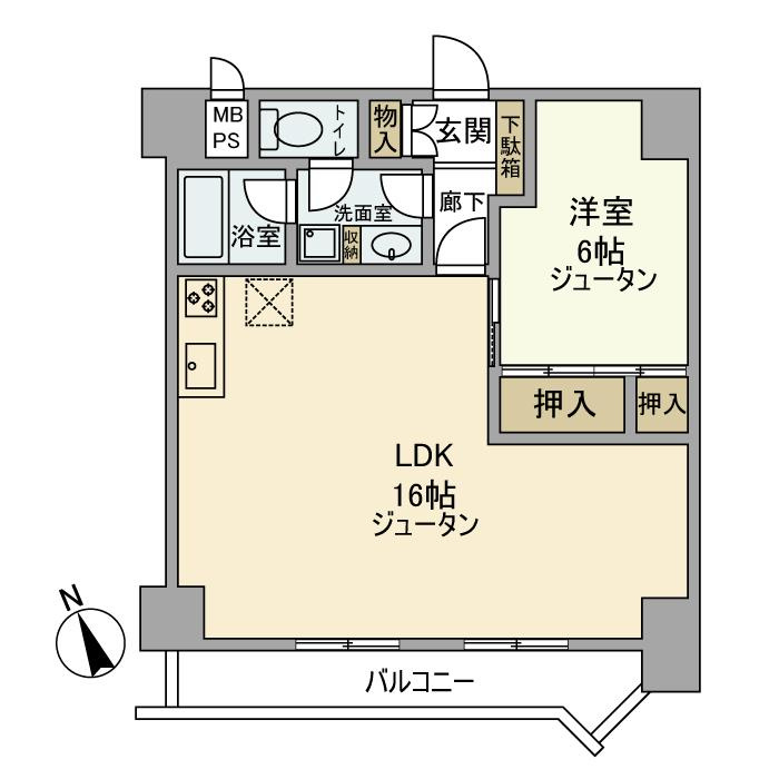 ハイライフ三田の間取り