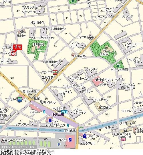 ダイアパレス氷川台の地図
