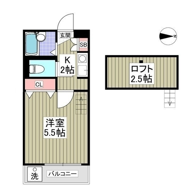 Kフレールの間取り