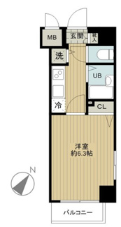 【間取り】 | フェニックス伊勢佐木町