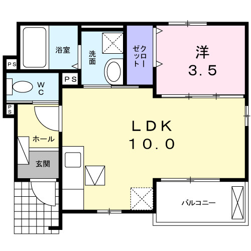 ウッド　ベル　Ⅰの間取り