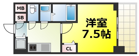 【間取り】 | リッツ難波南Ⅱ 仲介手数料無料