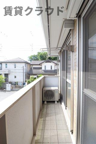 ルミエールⅡのバルコニー|広々としたバルコニーです
