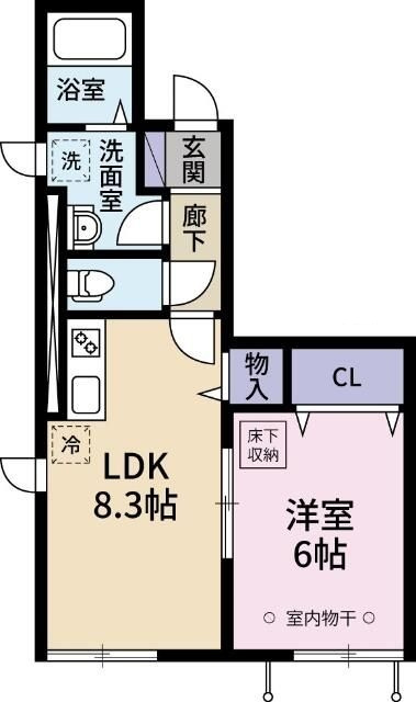 ル・クラウド八雲の間取り|間取りです。