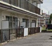 木更津市清見台２丁目のアパートのバルコニー