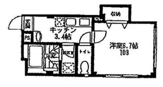 【間取り】 | シャレエ千川 | 間取りです。