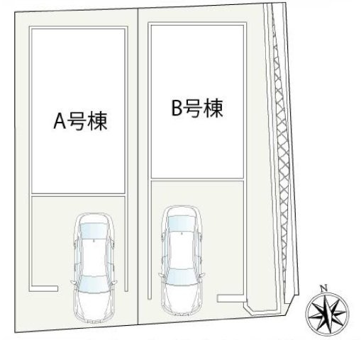 保土ヶ谷区権太坂３丁目　新築戸建ての区画図