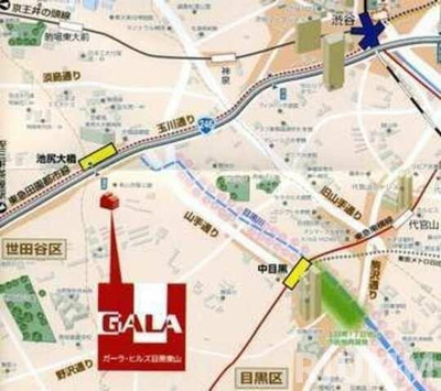 【地図】 | ガーラ・ヒルズ目黒東山