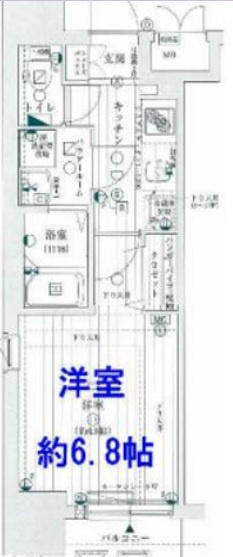 レジュールアッシュ神戸元町の間取り