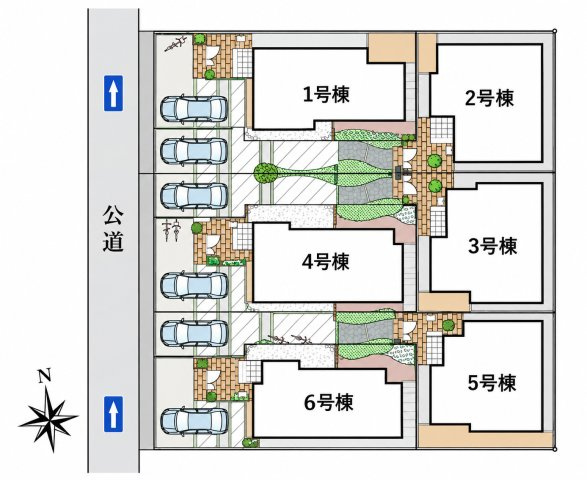 三鷹市上連雀7丁目 中央線 三鷹駅 新築戸建の区画図