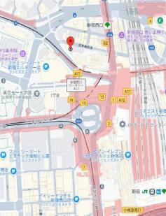 新宿区西新宿１丁目の店舗事務所の地図