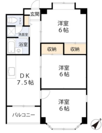ニューブライトマンションの間取り