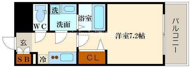 エスリード難波ステーションプラザの間取り