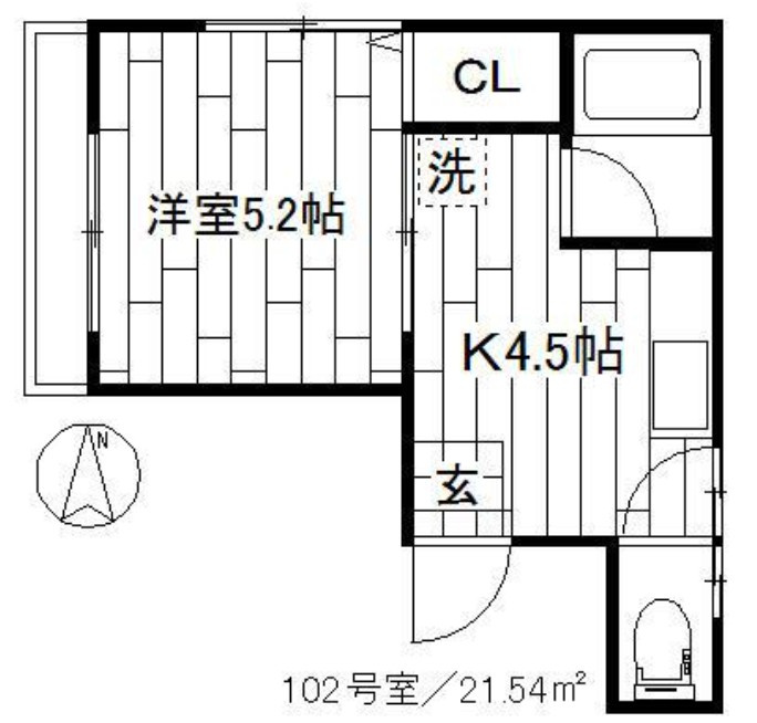エクセル北町の間取り