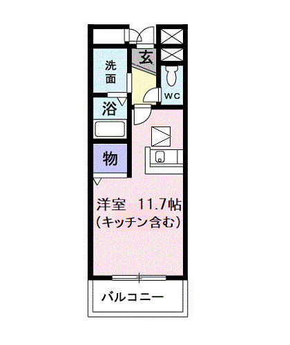 プレステージ大門の間取り