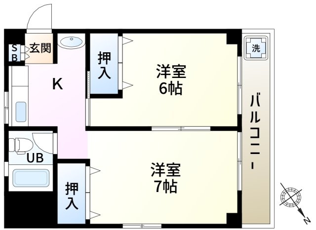 マツエコーポラスの間取り
