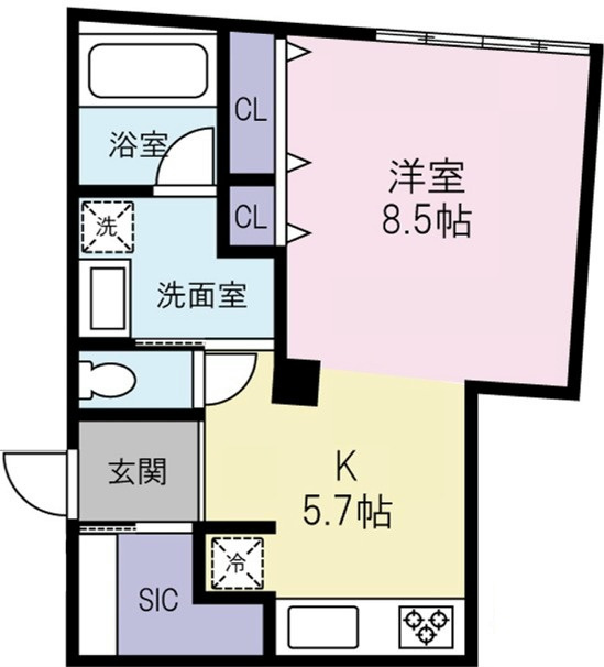 ELYSION KOWA　annexの間取り|間取りです。