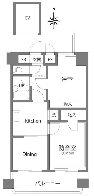 ライオンズプラザ三鷹の間取り|間取り図
