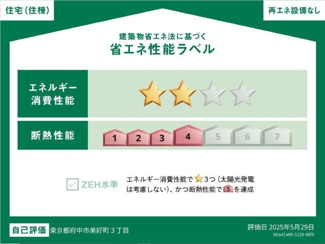 グリシーヌの外観|省エネ性能ラベル