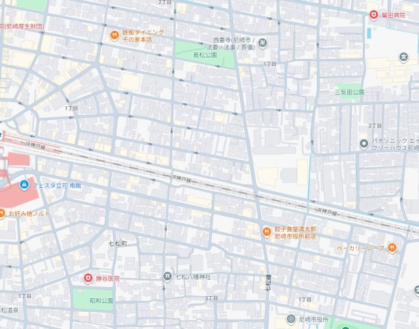 尼崎市立花町　第2期　新築一戸建ての地図