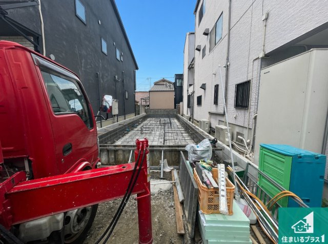 尼崎市立花町　第2期　新築一戸建ての外観|現在の進捗状況です！順調に作業進行中、完成が待ち遠しいです！詳細の間取り等、お気軽にお問い合わせください！