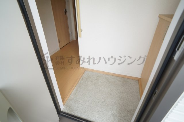 サカセ川ハイツＡの玄関