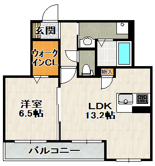 サカセ川ハイツＡの間取り