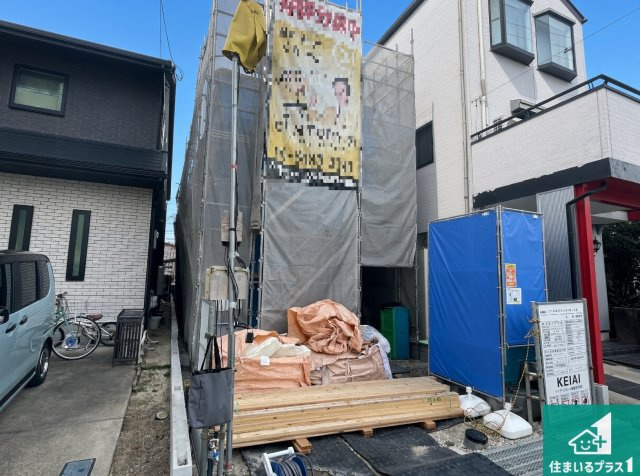 ■尼崎市立花町　第2期　新築一戸建ての外観|現在建築中！落ち着いた街並みで新生活を始めることが出来そう！周辺の物件も併せてご紹介させて頂きます！