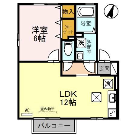 リビングタウン魚住の間取り