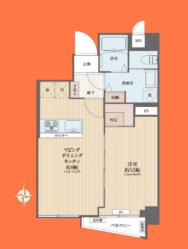 トダカ高田馬場コーポの間取り
