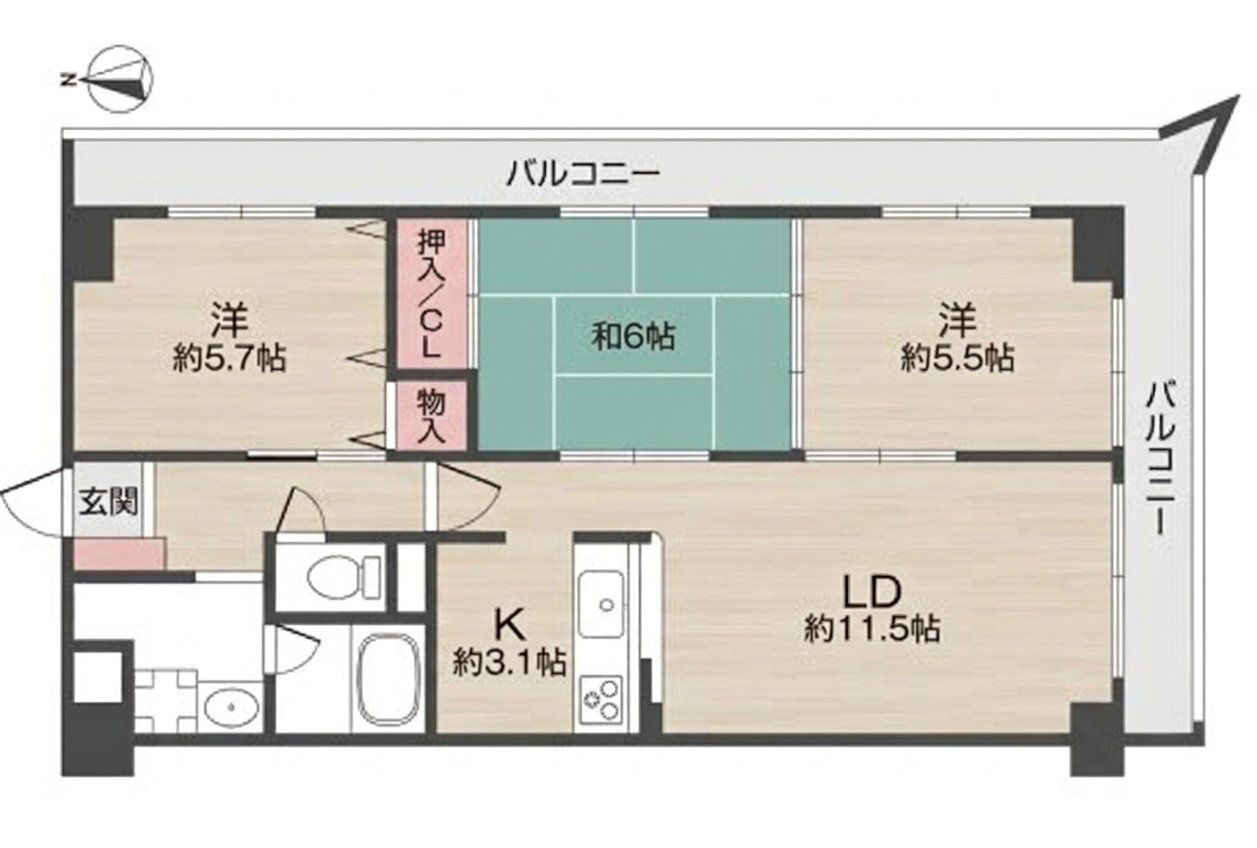 リヴェール茨木の間取り