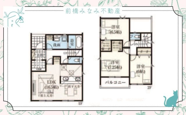 【新築】高崎市東貝沢町2期　２号棟(全３棟)　グラファーレ　新築建売分譲の間取り