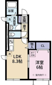 【間取り】 | ル・クラウド八雲 | 間取りです。