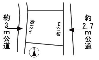 ６７２９９　岐阜市鷺山土地の区画図