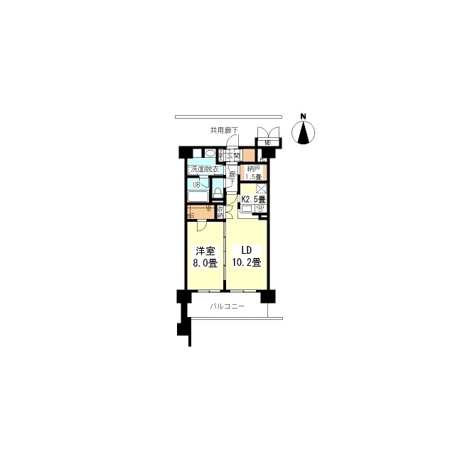 サニープレイス西芦屋　２号館の間取り