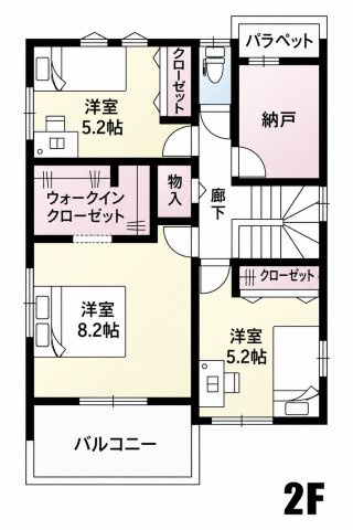 鴻巣市明用（3区画）3号棟の間取り