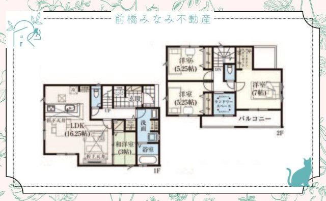 【新築】高崎市東貝沢町2期　３号棟(全３棟)　グラファーレ　新築建売分譲の間取り