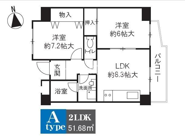 サイプレス住之江の間取り