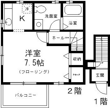 エスポワール弦巻の間取り|間取りです。