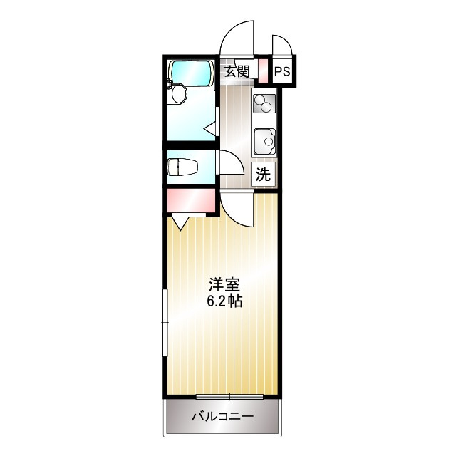 武蔵野市関前５丁目の賃貸マンションの間取り