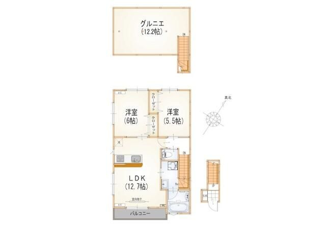 【間取り】 | アルマコート万願寺(アルマコートマンガンジ)