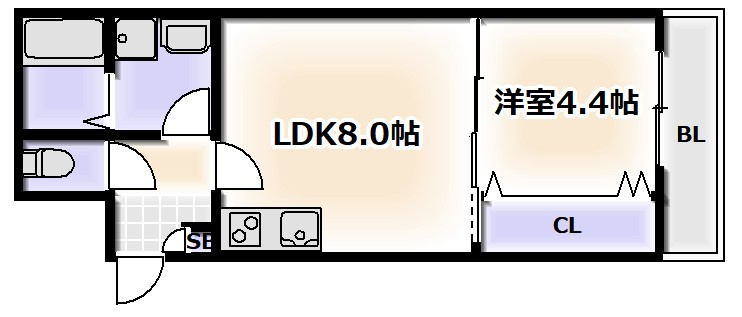 EDIFICE長居の間取り