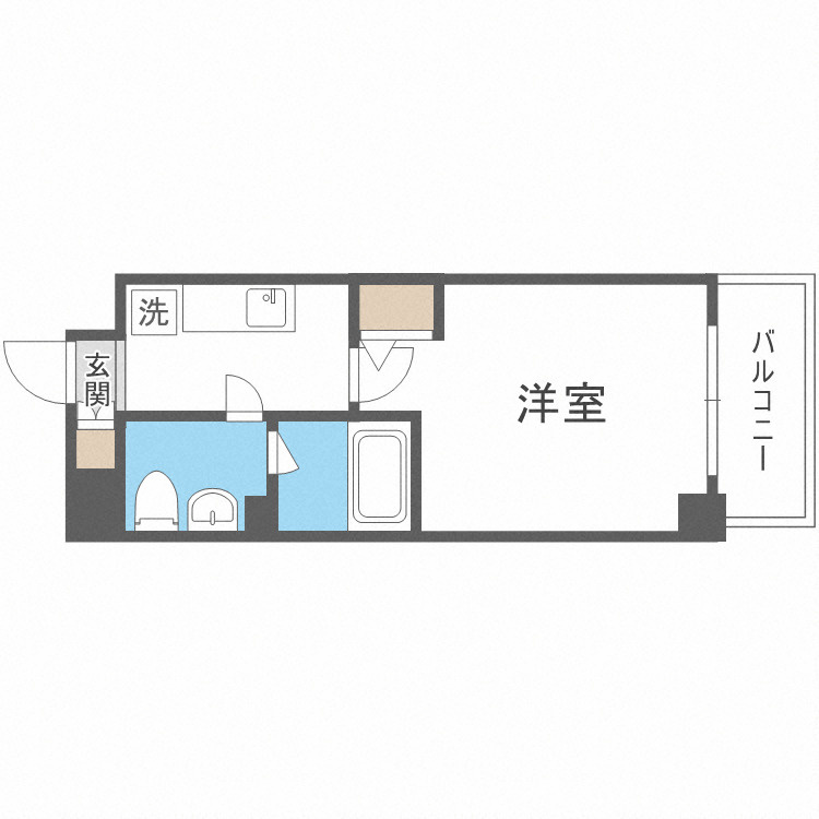 大阪市西区新町４丁目の賃貸マンションの間取り