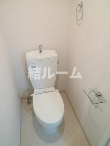 板橋区赤塚２丁目の賃貸マンションのトイレ