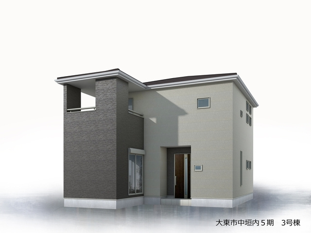 リーブルガーデン大東市中垣内5期の外観パース