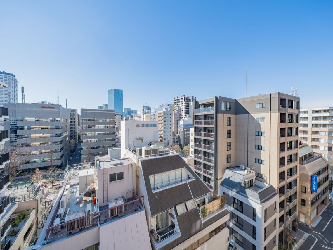 ライオンズマンション日本橋浜町第２の展望|ライオンズマンション日本橋浜町第２：南西向き角部屋につき通風良好！