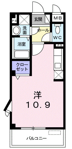 カルチェ　ラタンの間取り