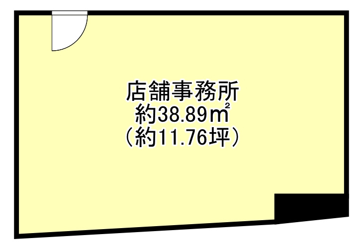 大阪市天王寺区大道１丁目の店舗事務所の間取り